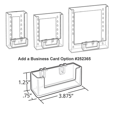Azar Displays Three-Pocket Revolving Letter Brochure Holder 252320